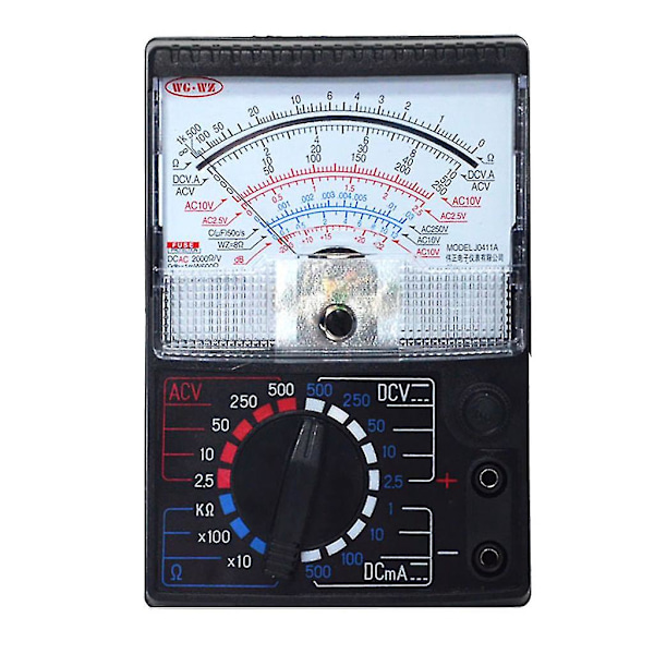 Analogt strømmeterpanel urskive strøm måler peger amperemeter monitor volt multimeter mikroampere meter detektor amperemeter（Pink）