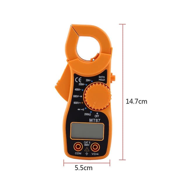 Digitalt tangamperemeter AC DC voltmeter amperemeter ohmmeter volt tester LCD meter