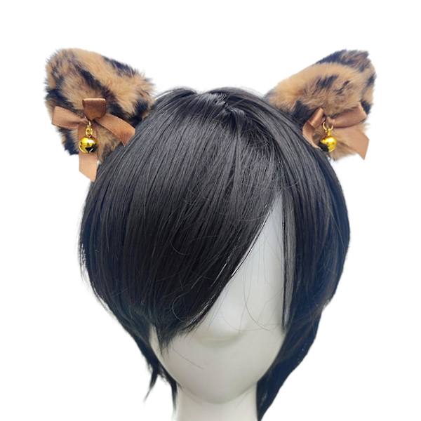 2 st Tigeröronformade hårklämmor huvudbonad Anime Cosplay Halloween kostym rekvisita