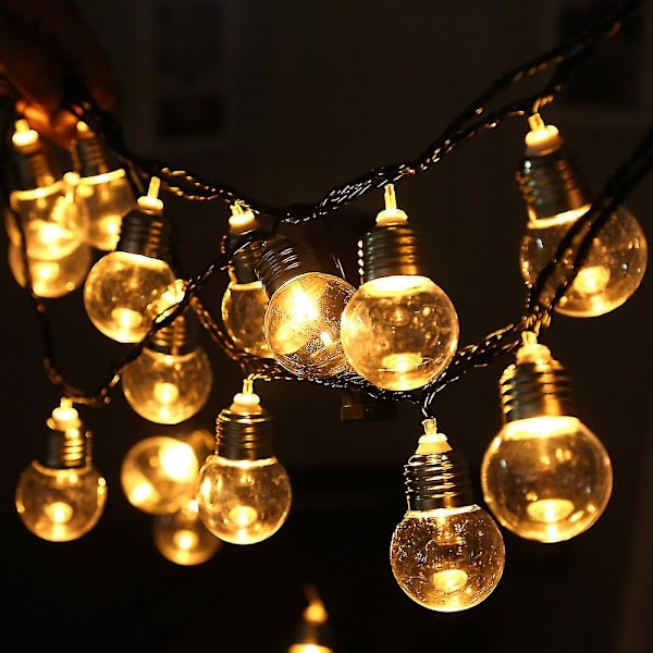 110v 20 LED Ljusbollsträng Fairy Lights för Sovrum Jul Bröllop Fest