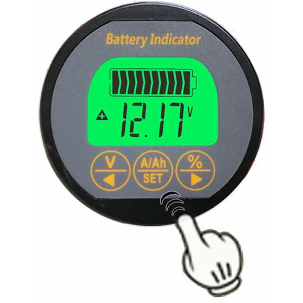 Voltmeter Ammeter Spänningsström Mätare 80V 50A Husvagn RV Bil Auto