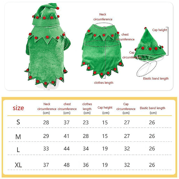 Hund Elf Kostume Med Hat Xmas Elf Kæledyr Outfit Til Hvalp Killing Små Katte Hunde