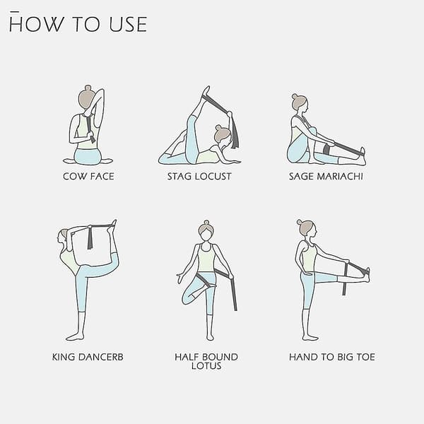 Yogarem med justerbart D-ringspänne