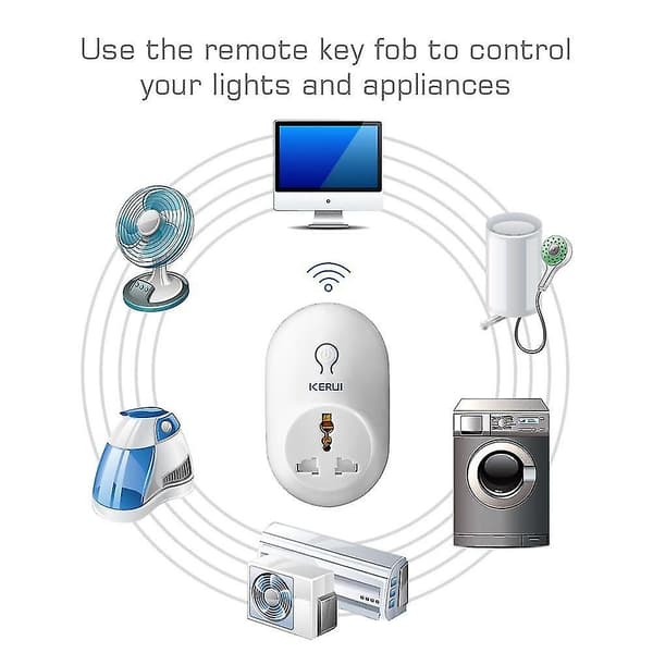 S71 Trådlös Standard Smart Switch Socket för Kerui Larmsystem