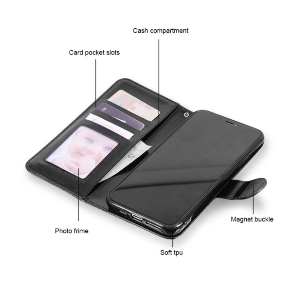 iPhone11 - Magnetic Shell 2-i-1 Flip phone case Brun iPhone11