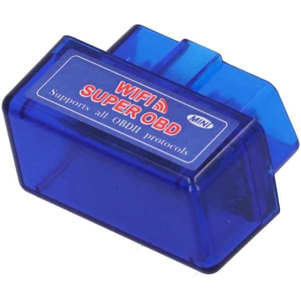 för ELM327 12V OBD2 Scanner Mini WIFI Bil Detektor Diagnostisk Adapter för Android (Blå)