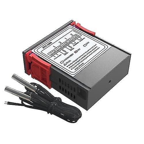 Dc 12v Dubbel Digital Display Termostat Temperaturregulator Temperaturkontroll