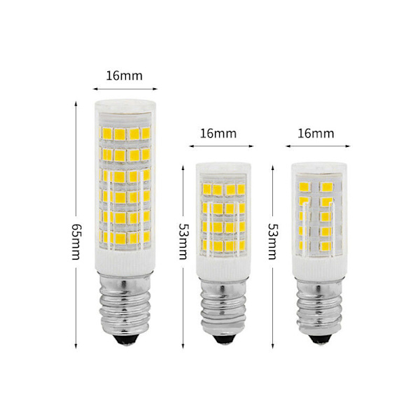 6 st 7W (65W halogen motsvarande) kallvit 6000K majsljus LED keramisk ljus E14 bred spänning kristallkrona ljuskälla, icke-stroboskopisk