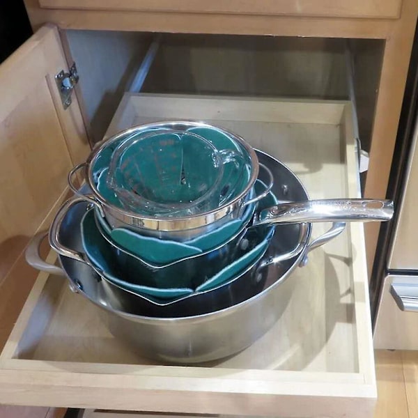 4 stk Filtpute Grytepannebeskytter Anti-ripe Non Stick Kjøkkenutstyr Redskaper（Som vist）