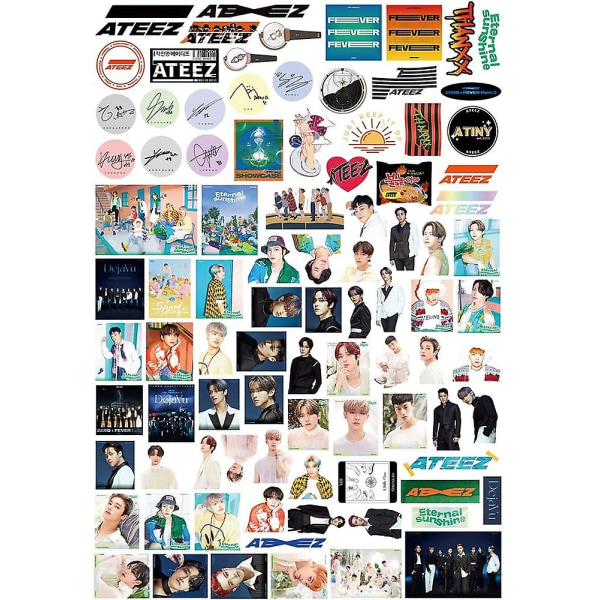 92st Ateez Sticker Pack Zero : Fever Part.3 Album Sticker Pack Waterproof Anime Sticker Kpop Ateez Sticker