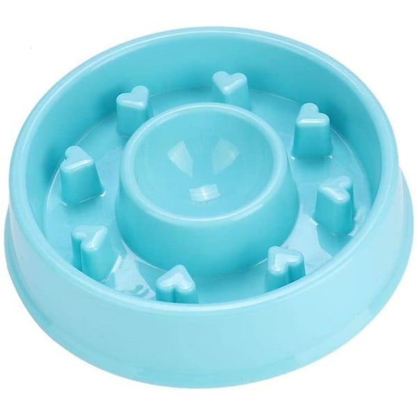 Dog Slow Feeder Bowl, Non Slip Puzzle Bowl, Slow Eating Pet Bowl Eco-friendly Durable Non-toxic Preventing Choking Healthy Design Bowlblue