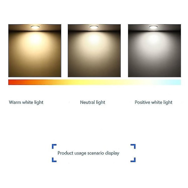 Sjelden perle 5 LED-spotlights for baderom, IP44 Ansiktsdiameterstørrelse 100mm Hullstørrelse 75-95mm hvit, rec