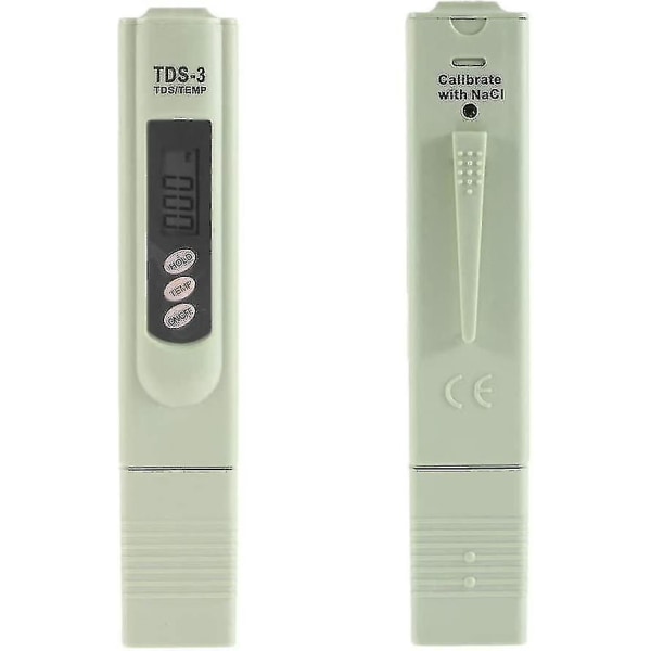 Lcd Tds-3 drikkevannskvalitetsmåler digital tester temperatur Ppm testmåler pennanalysator