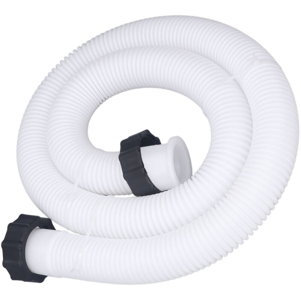 Ersättnings slang för poolpump för Intex 1,5 tum diameter Ersättnings slang för pooler ovan jord Vit 1,5m/4,9ft