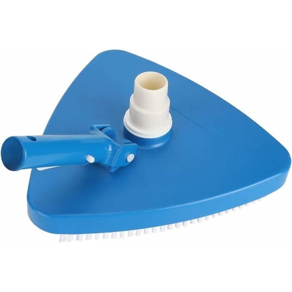 Pool Cleaner Rotary Manual Triangular Portable Weighted Triangular Shape Swimming Pool Vacuum Head Brush Cleaning Tool Accessories for Home Yard