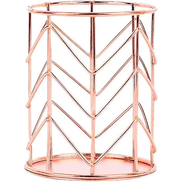 2 Pcs Pen Holder Pen Holder Storage Organizer (rose Gold)