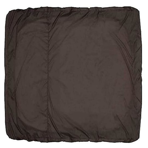 Vattentät polyester fyrkantig bubbelpoolöverdrag utomhus spaöverdrag fyrkantig brun (231*231*30cm)