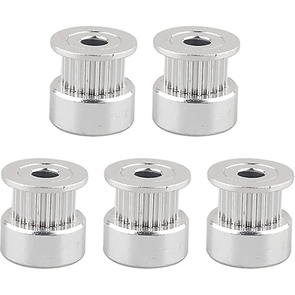 Bore Timing Pulley Aluminium Synkronhjul För Bälte, Kompatibel Med 3d-skrivare (50st, Silver)