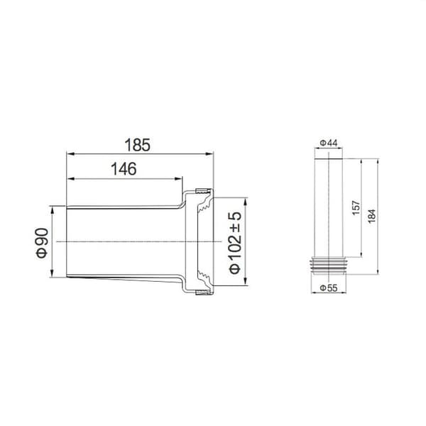 10-delad universell dold tank avloppsplugg set