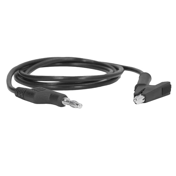 Krokodilleklemme Testledninger Bananstik Ledning Kabel Fleksibel Til Elektrisk Test J.700351 4mm sort