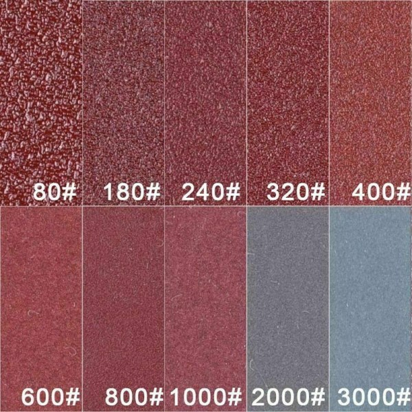 longziming 2 tum sandpapper flocking sandpapper set slipning polering papper pad 200 stycken sandpapper set + svamp pad slipbord