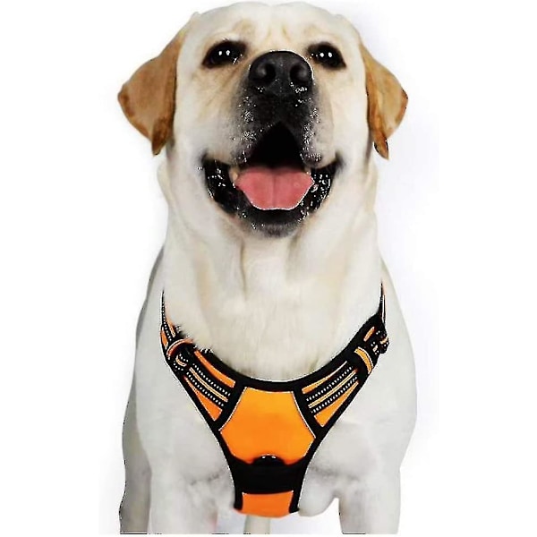 Dog Harness Dog Harness, Anti-pull Pet Harness With 2 Leash Clips, Adjustable Soft Padded Dog Vest,