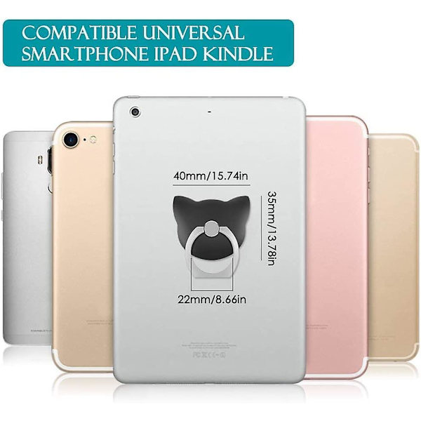 Kätevä puhelinteline, universaali puhelinteline, söpö eläinmuotoinen älypuhelinteline iPhone XS X 8 7 6 5:lle