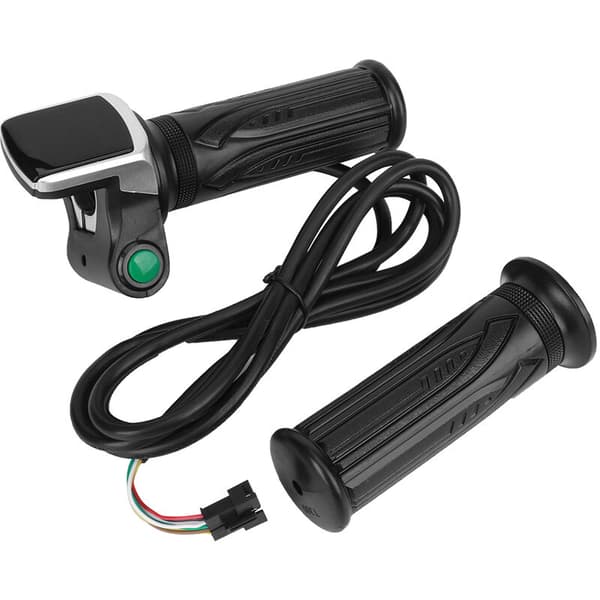 LCD Elektrisk Kvantitetsdisplay med Strömbrytare, EBike Hastighetskontroll, Gasreglage, 6 Kärnor (48V)