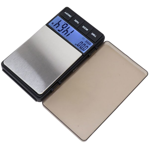 Liten kaffeskala, känslig, exakt, 1000g till 0,1g, digital fickkaffeskala med timer tara-funktion