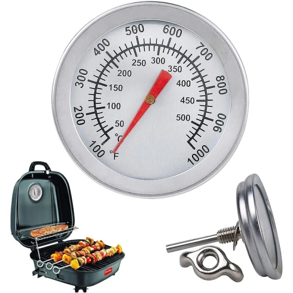Bimetall BBQ termometer, utomhus rökare termometer, BBQ rök termometer (1001000℉) 1st