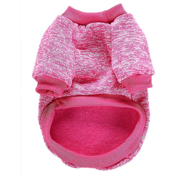 Hundkläder Stickade Hundtröja (rosröd, XS) 11,3 tum * 7,09 tum
