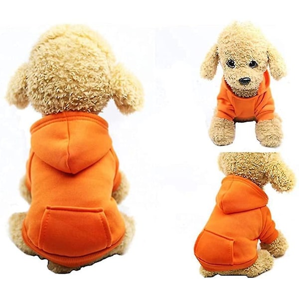 Vinter Hund Hoodie Sweatshirts Med Lommer Varme Hunde Tøj Til Små Hunde Chihuahua Frakke Tøj Hvalp