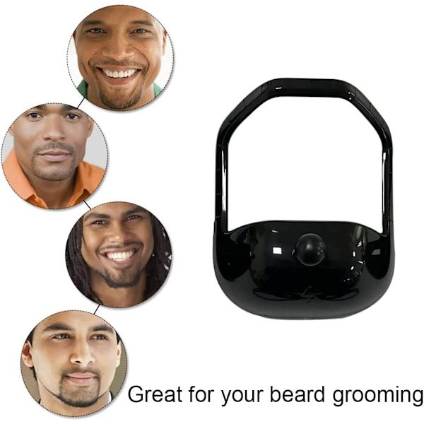 5 storlekar Herr Goatee Grooming Tool Set Vit