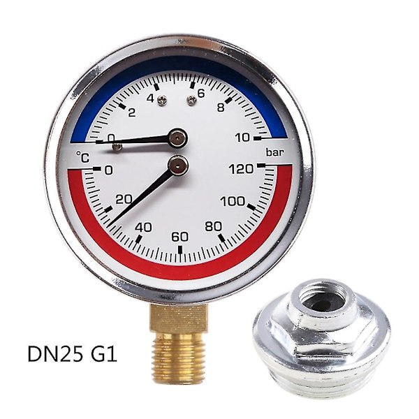 Høj nøjagtighed temperatur trykmåler termo-manometer kedel gulvvarme（DN8）