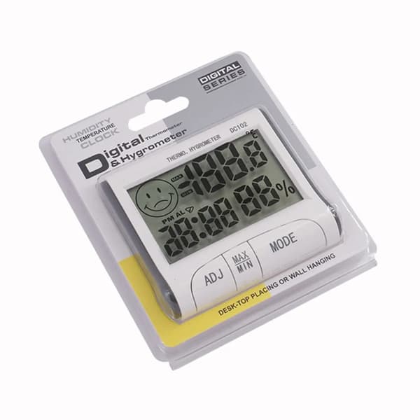 Digital Hygrometer Termometer Rumshygrometer Temperaturdisplay Noggrann Mini Rumstermometer för Hemmakontor