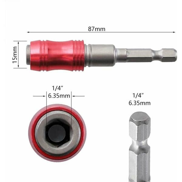 Svängbar magnetisk bitshållare - Magnetisk hållare för 1/4 bits - 20° roterbar