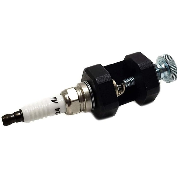 Tændrør Caliper, 14mm Auto Motor Tændrør Afstandsværktøj Aluminium Tændrør Caliper Afstand, Sort, 1 Pakke