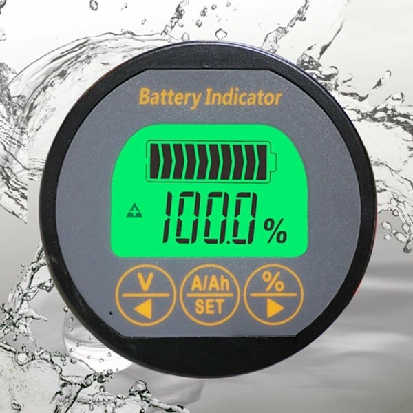 Voltmeter Ammeter Spänningsström Mätare 80V 50A Husvagn RV Bil Auto