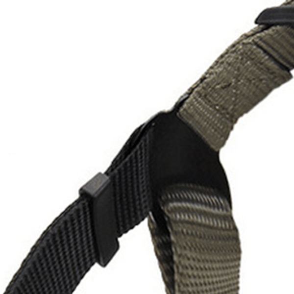 Heijastava nauha lemmikkieläinten valjaat kissoille ja koirille - Mukava ja korroosionkestävä (Musta/Khaki, S - 26KG)