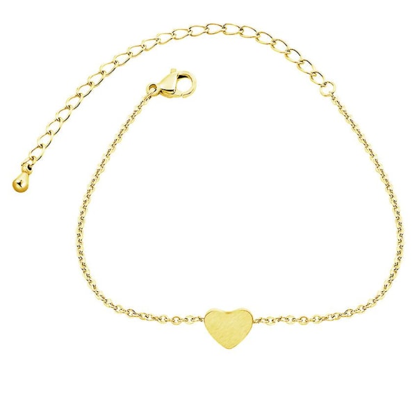 Heart Bracelet Gold Tone