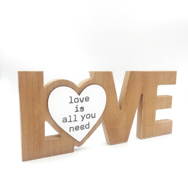 Alla hjärtans dag Engelska bokstäver i trä Konst och hantverk Dekorationer Kreativt bröllop Heminredning Träsnideri Kärleksdekorationer