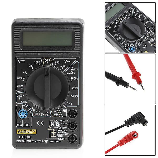 Dt-830b Multimeter Lcd Auto Range Digital Voltmeter Ohmmeter Volt Tester