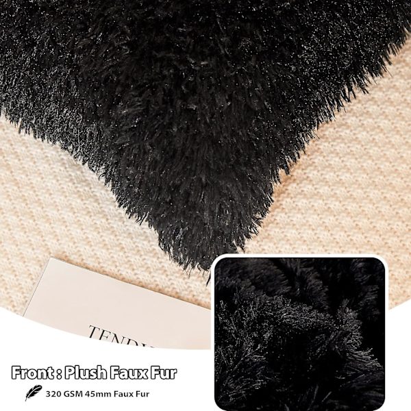 2 Pack Fluffy Faux Fur Pillow Covers, 18 X 18 Inch Throw Pillow Covers, Luxury Decorative Furry Pillow Covers Cushion Covers for Christmas