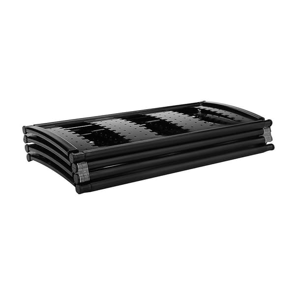 Foldbar 4-panel smykkeholder Øreringe Display Stativ Ørestikker Opbevaringshylde Organizer (Sort)