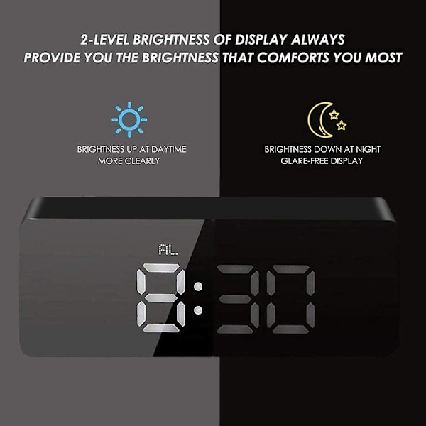 Digital väggklocka med LED-display, stora siffror, inomhuskontor