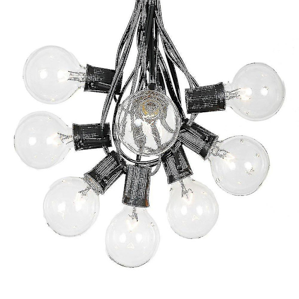 G40 sfärisk glödlampa - E12-sockel - IP44 - Vattentät - Varmvit - För trädgårdsbelysning - 7 W bröllopsfestdekoration