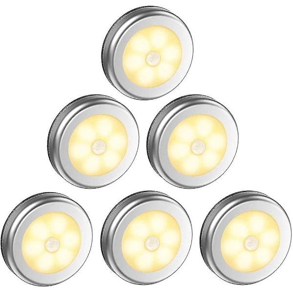Uusi - Dewanxin yövalo liiketunnistimella. 6 LED-liiketunnistimen valo. Automaattinen lahja