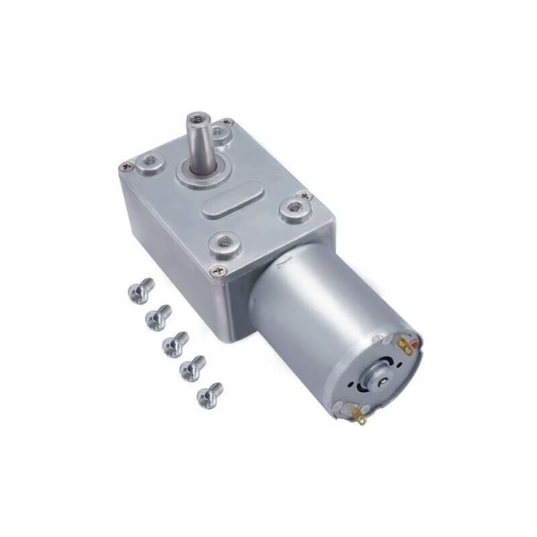 LYLM DC 12V 25RPM Turbo Snäckväxelmotor Hög Vridmoment Mikro 13mm Axelväxelmotor med Skruv JGY370-1225
