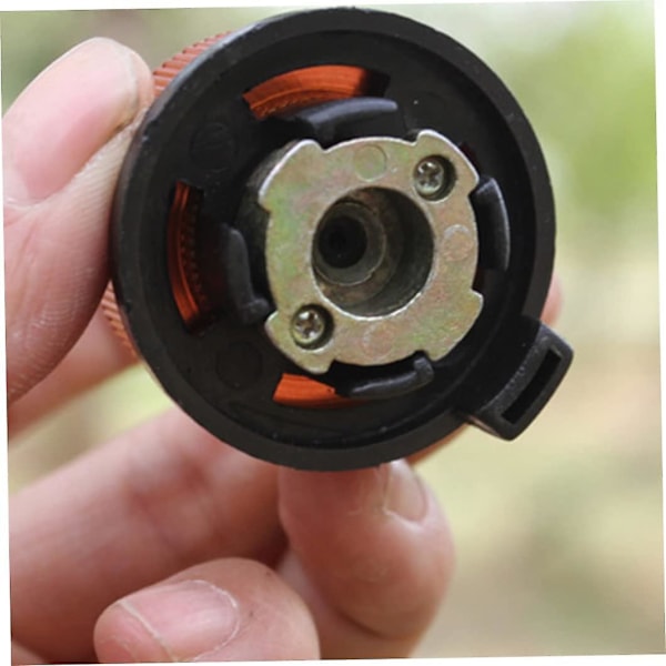 Camping Gassadapter i Aluminiumlegering - Gassbeholderadapter - Sylinderomformer - Kjøkkenverktøy - Stempeladapter - Ovn (1 stk, Gul Svart)