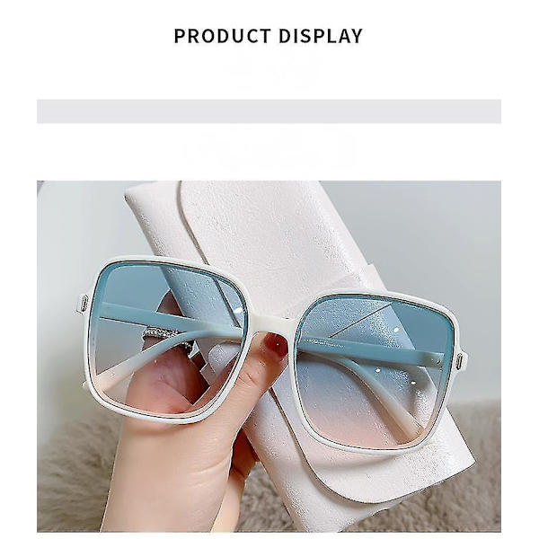 Solbriller til kvinder, Oversized firkantede solbriller til kvinder, Solbriller til kvinder Designer Store ramme Designer solbriller til kvinder Salg Fashion Sung